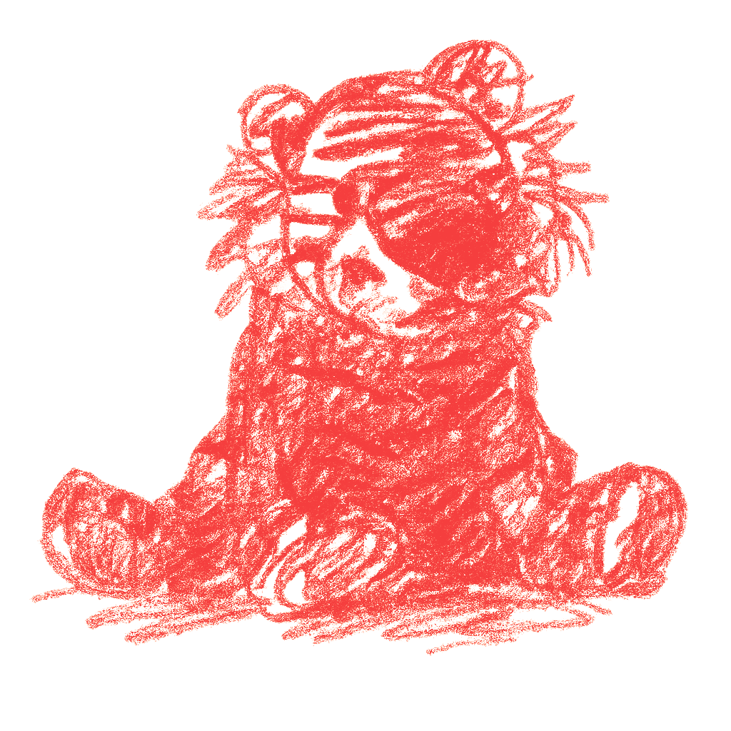 Bamse Brakar, rød.