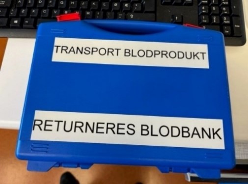 transportkasse for blodprodukter 
