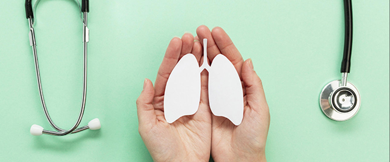 Illustrasjon - stetoskop - hender - lunger - forme